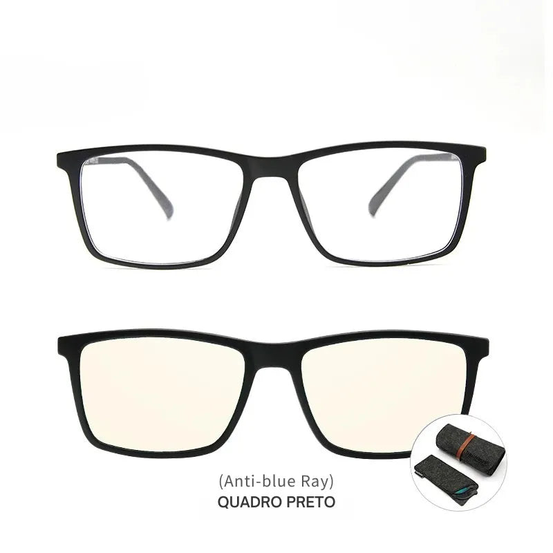 Óculos com lente anti-blue ray para proteção contra luz azul de telas