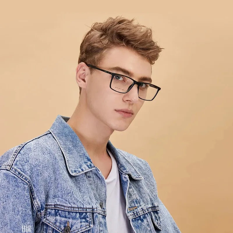 Óculos com lente prata espelhada e clipe magnético prático para homens