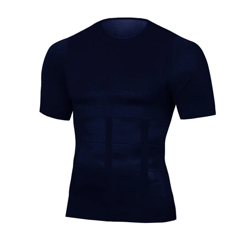 Homens classix, tonificação corporal, t-shirt emagrecimento body shaper postura corretiva, controle da Barriga, compressão e modelagem Masculina, roupa interior, espartilho