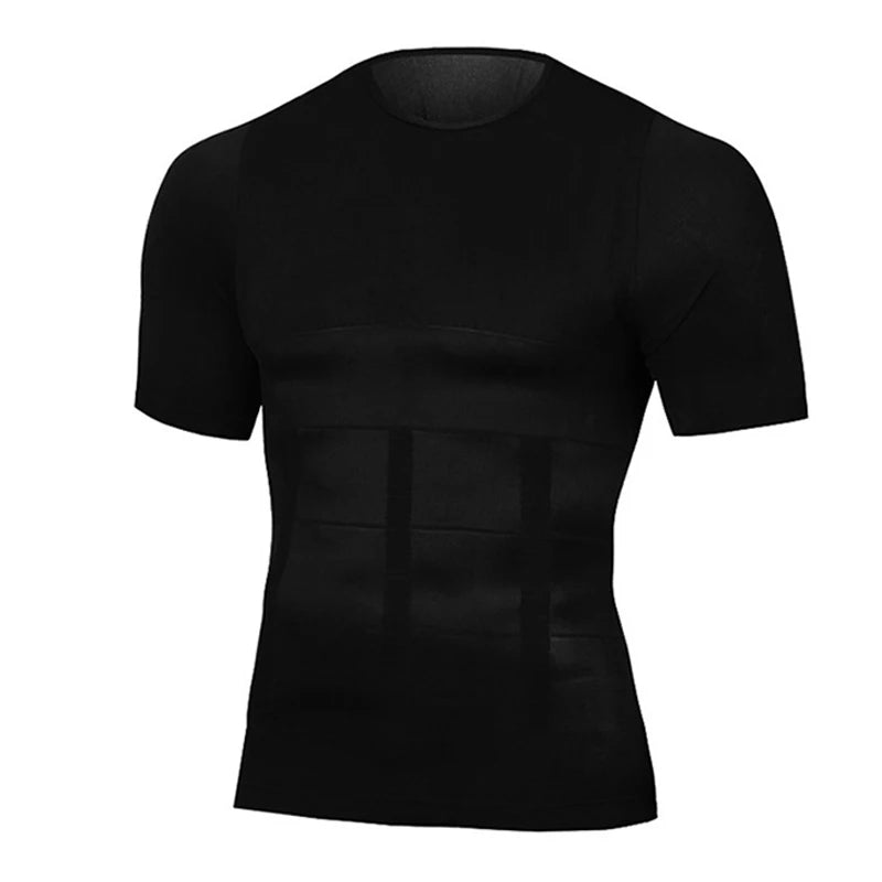 Homens classix, tonificação corporal, t-shirt emagrecimento body shaper postura corretiva, controle da Barriga, compressão e modelagem Masculina, roupa interior, espartilho