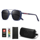 Óculos KDEAM polarizado masculino azul com armação TR90 e lentes UV400, estilo esportivo