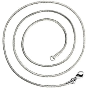 Colar unissex prata 925 snake chain 2mm em quatro comprimentos diferentes
