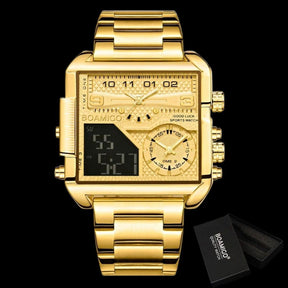 Relógio Premium Banhado a Ouro - Golden Winner